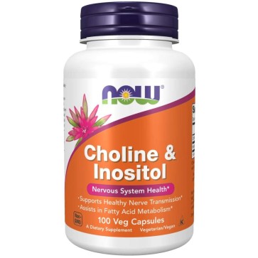 Choline & Inositol 500 mg 100 Veg Capsules Now foods