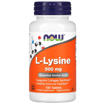 LYSINE 500mg 100 TABS Now foods