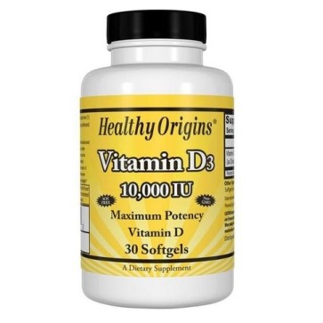 Vitamin D3 10.000 IU 30 softgels HEALTHY Origins