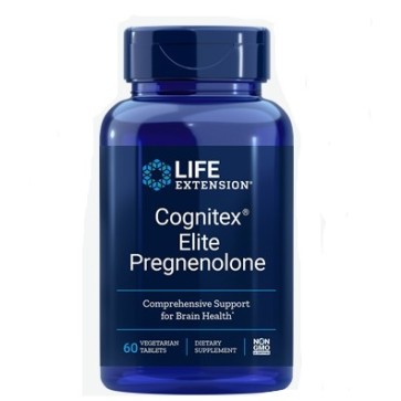 Life Extension Cognitex Elite, Pregnenolone, 60 veg tablets