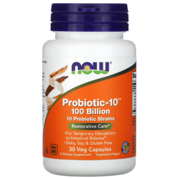 PROBIOTIC-10 100 BILLION 30 VCAPS Now foods