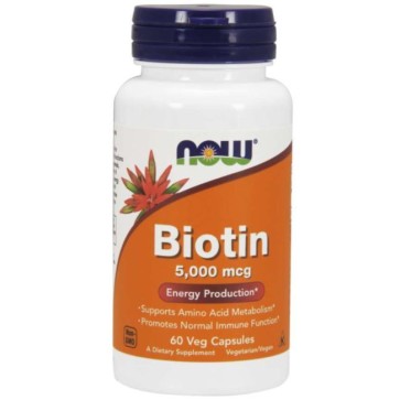 Biotin 5.000 60 caps NOW Foods