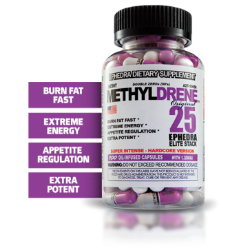 METHYLDRENE 25 EPHEDRA ELITE STACK 100 caps - Cloma Pharma