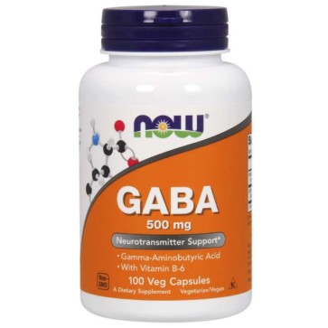 Gaba 500mg 100 caps NOW foods