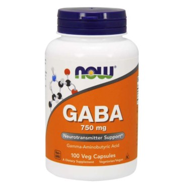 GABA 750mg 100 caps Now foods