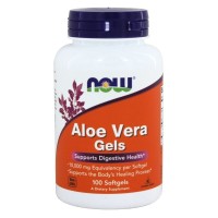 ALOE VERA 10.000 GELS 100 SGELS NOW Foods