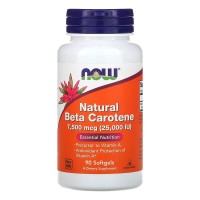 NATURAL  BETA CAROTENE 25000 90 SGELS Now