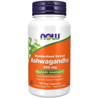 Ashwagandha 450 mg 90 Veg Capsules Now Foods