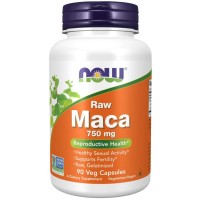 Maca 750 mg Raw 90 Veg Capsules NOW